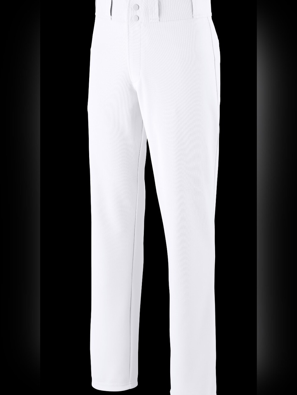 Crisp White Slim Straight Pants